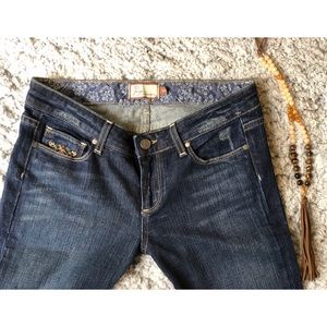 NWOT Paige Dark Washed Straight Leg, 29/8